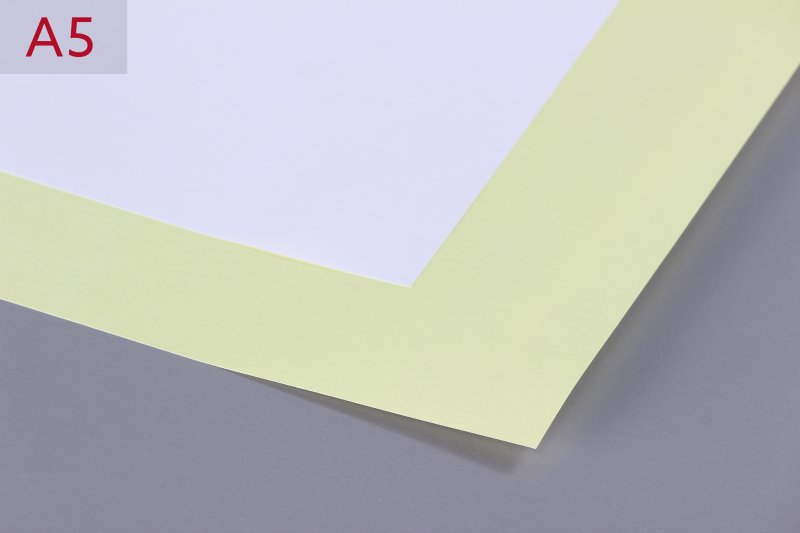 oneSign 2-fach S�tze �A5�CB wei�|CF gelb �90g�perfor.