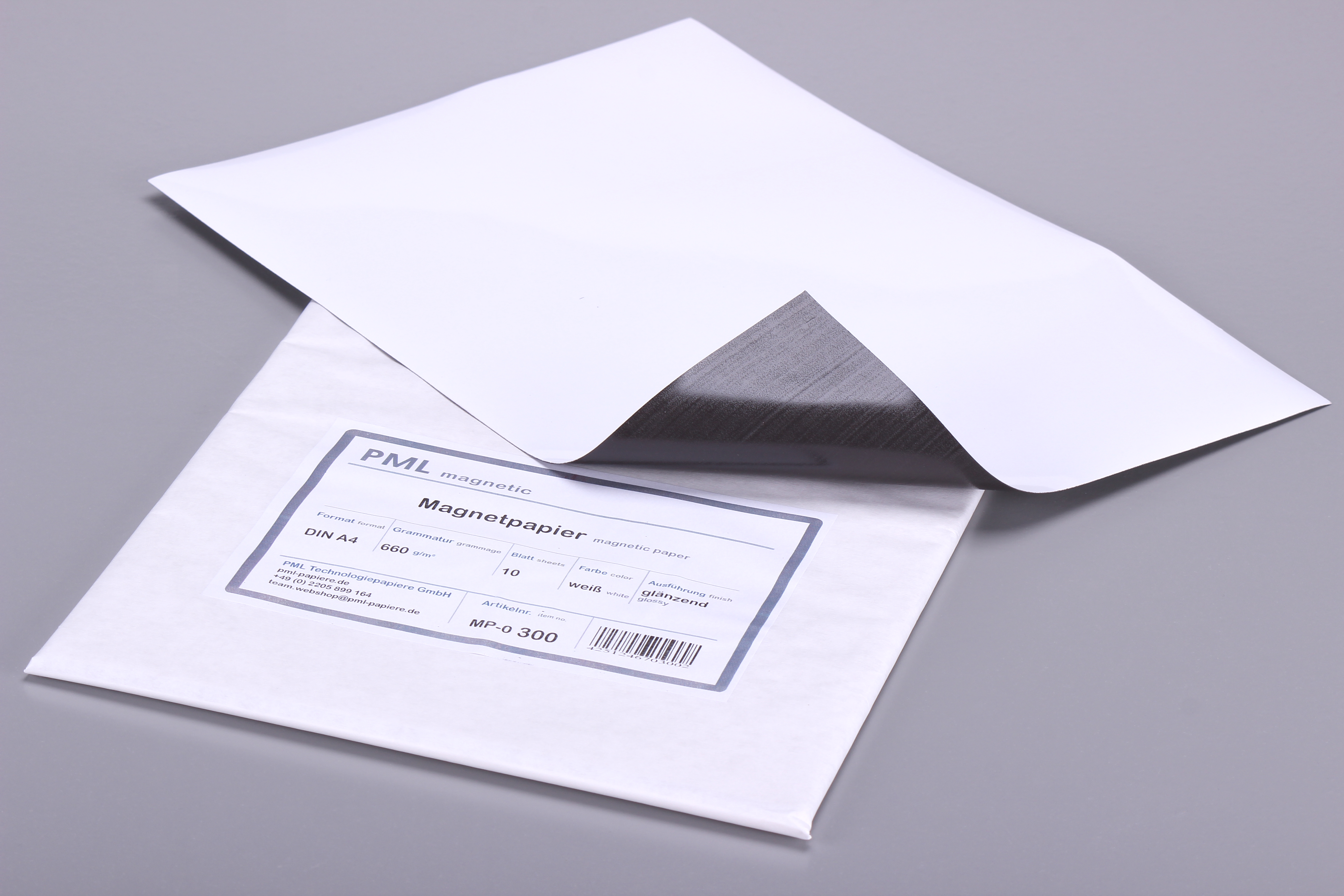 PML Magnetpapier A4, wei�, gl�nzend