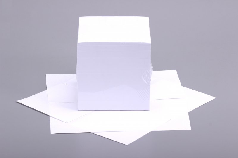 Notizw�rfel, wei�, lose Bl�tter, nachhaltig, 9x9x9 cm