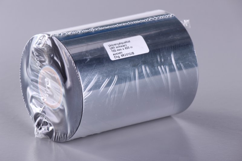 Thermotransferfolie � Wachs � schwarz � 1 Rolle