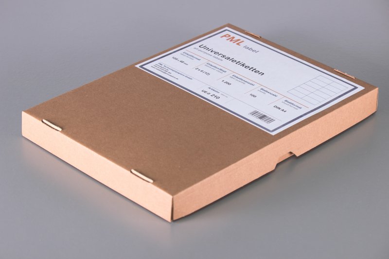 Universaletiketten � 105 x 48 � 12 Etiketten / Blatt \(2x6\) � 1.200 Etiketten � 100 Blatt